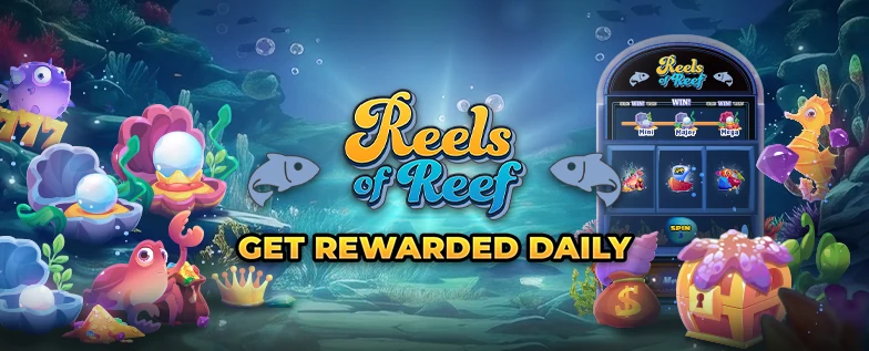 Reels of Reef daily reward promo banner